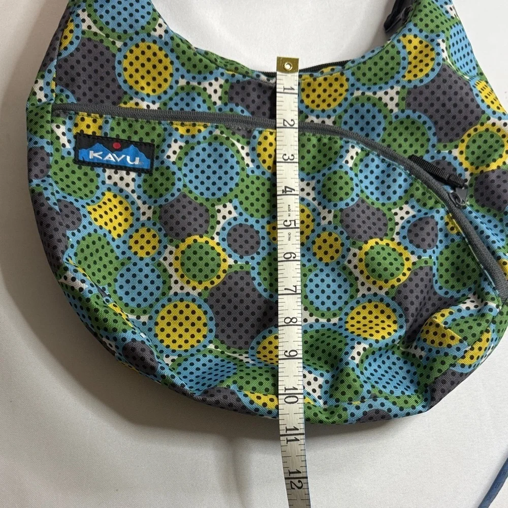 Kavu Blue and Yellow Patterned Hobo Bag - Picture 7 of 7